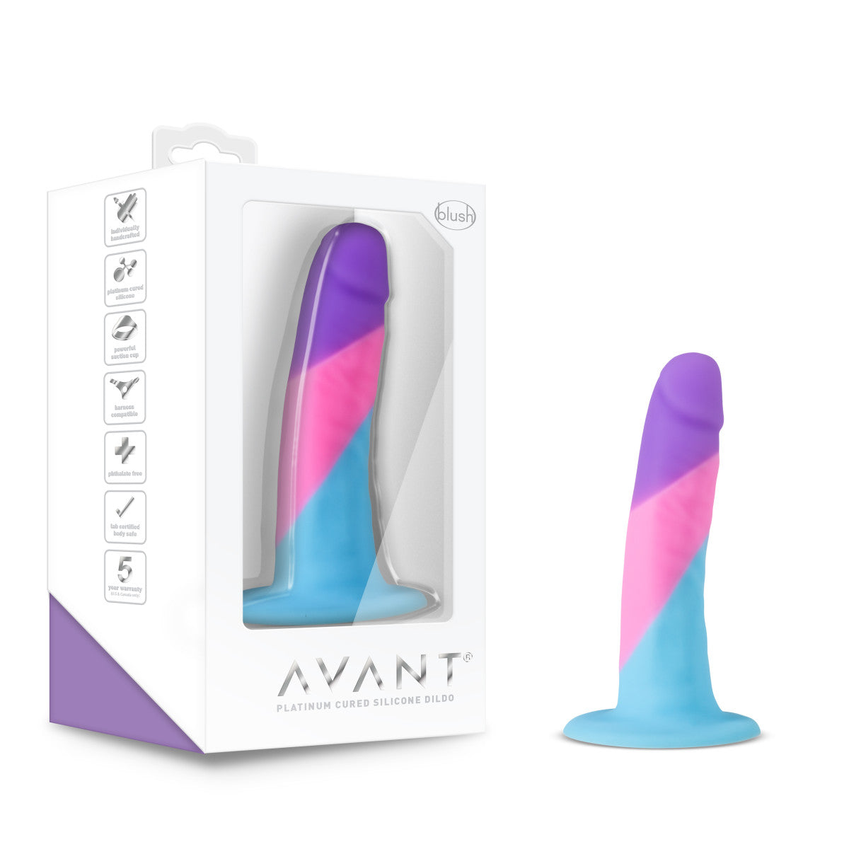 Blush Avant D15 Artisan 5-Inch Dildo with Suction Cup Base