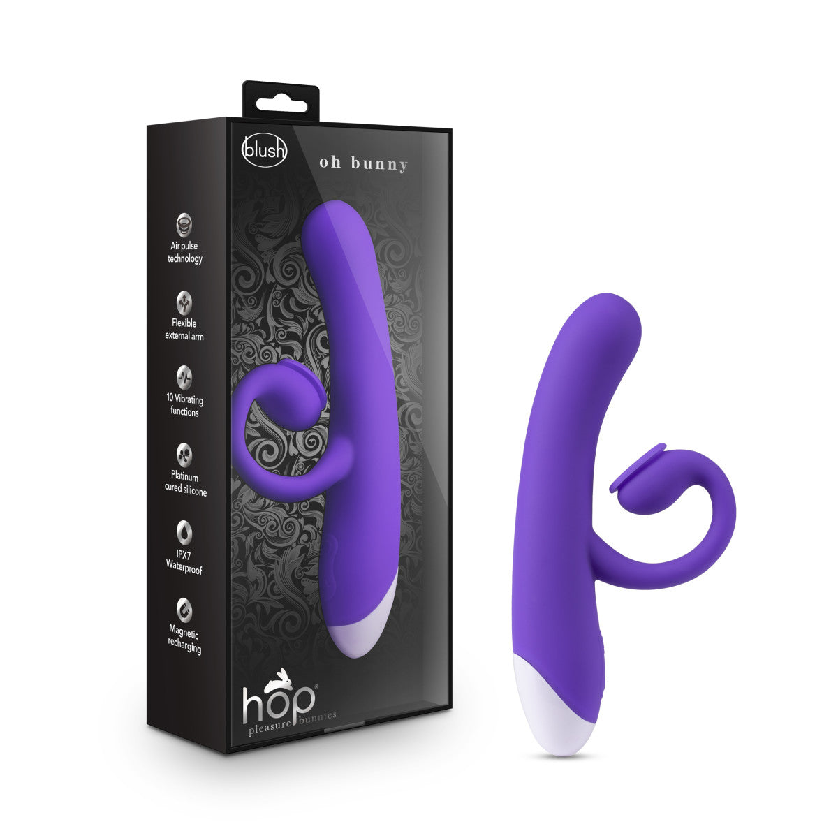 Blush Hop 7.75-Inch Clit Sucking Rabbit Vibrator