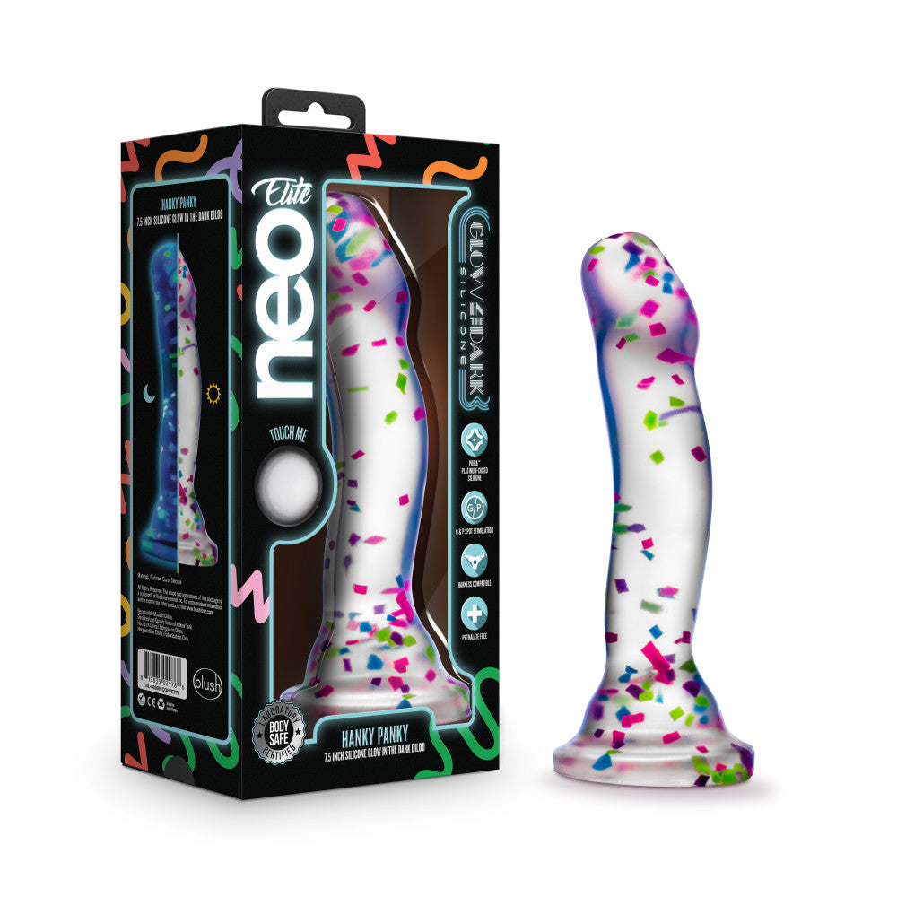 Blush Neo Elite Glow In The Dark 7.5-Inch Silicone Dildo