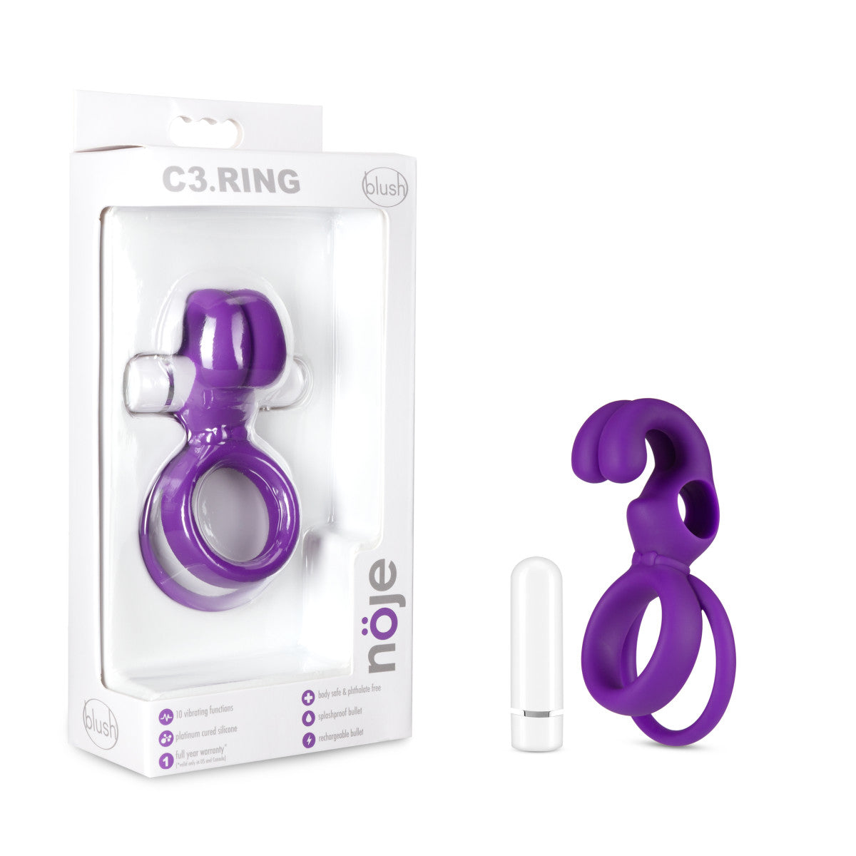 Blush Noje Iris Rechargeable Vibrating Cock Ring