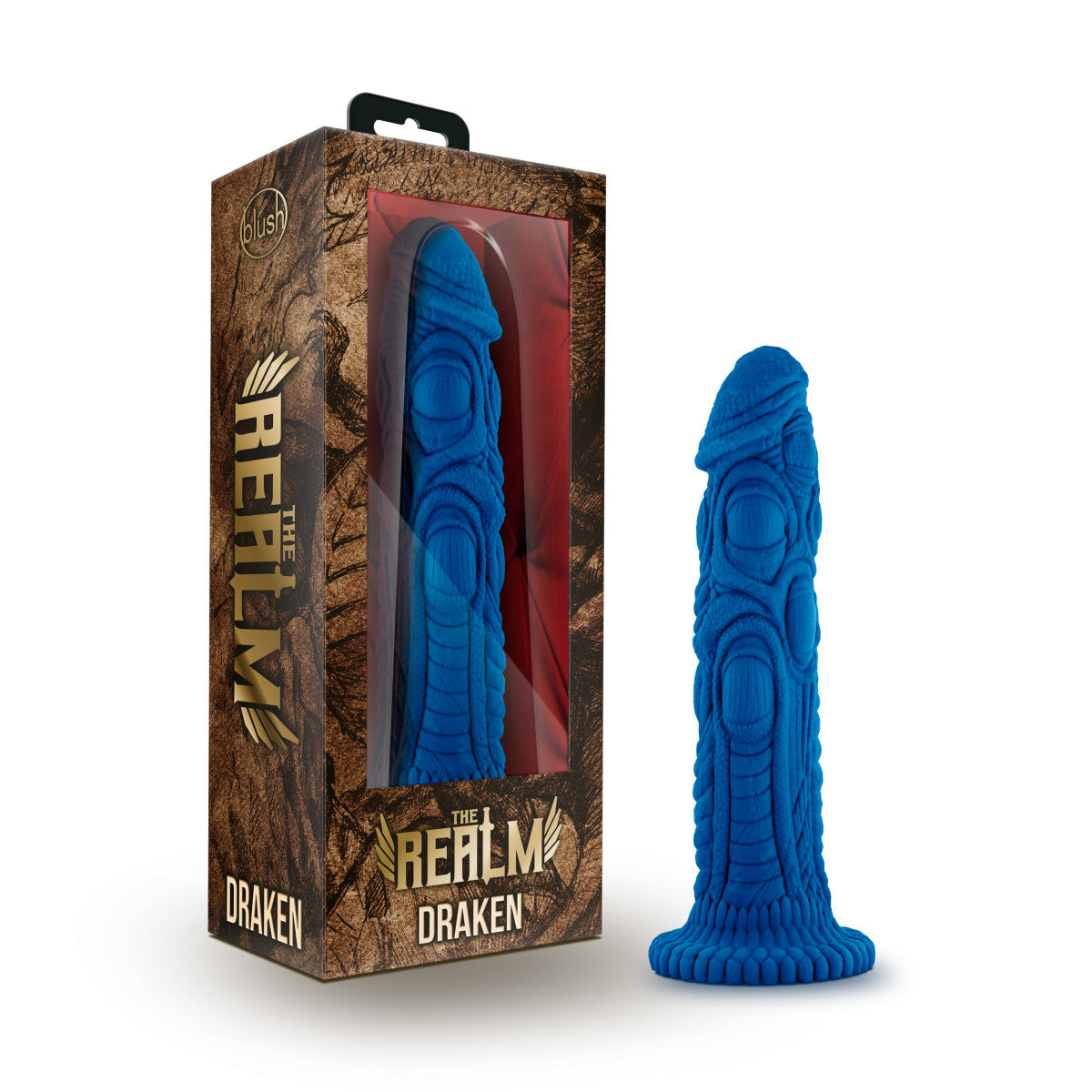 Blush The Realm 7.5-Inch Blue Dildo With Suction Cup Base