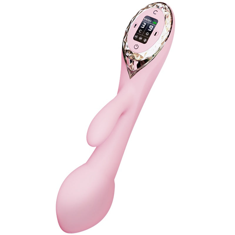 KISSTOY A-King Air Inflatable Rabbit Vibrating Dildo