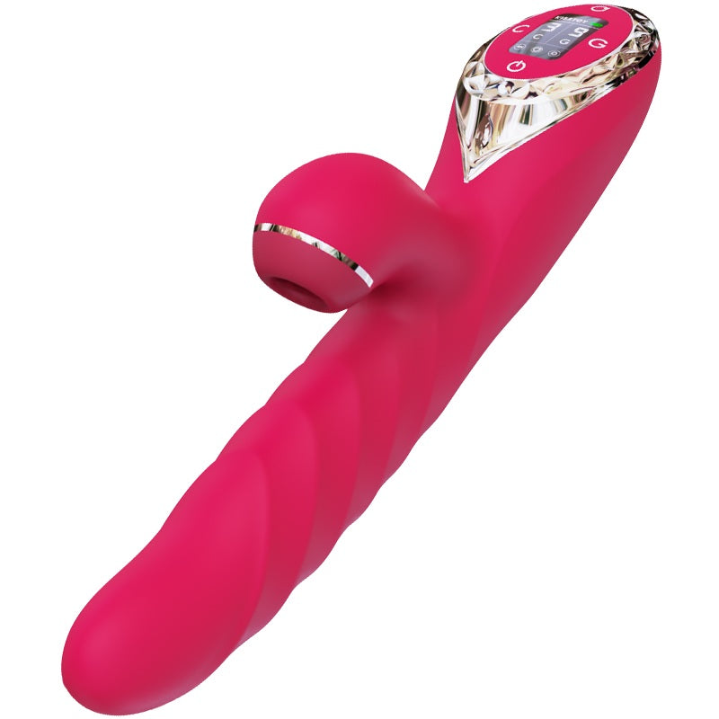 KISSTOY A-King Max Thrusting & Sucking Rabbit Vibrating Dildo