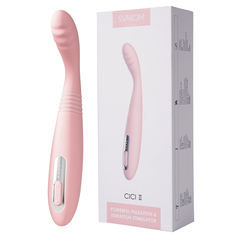 SVAKOM Cici 2 Flexible Ribbed Slim Thrusting G-Spot Vibrator