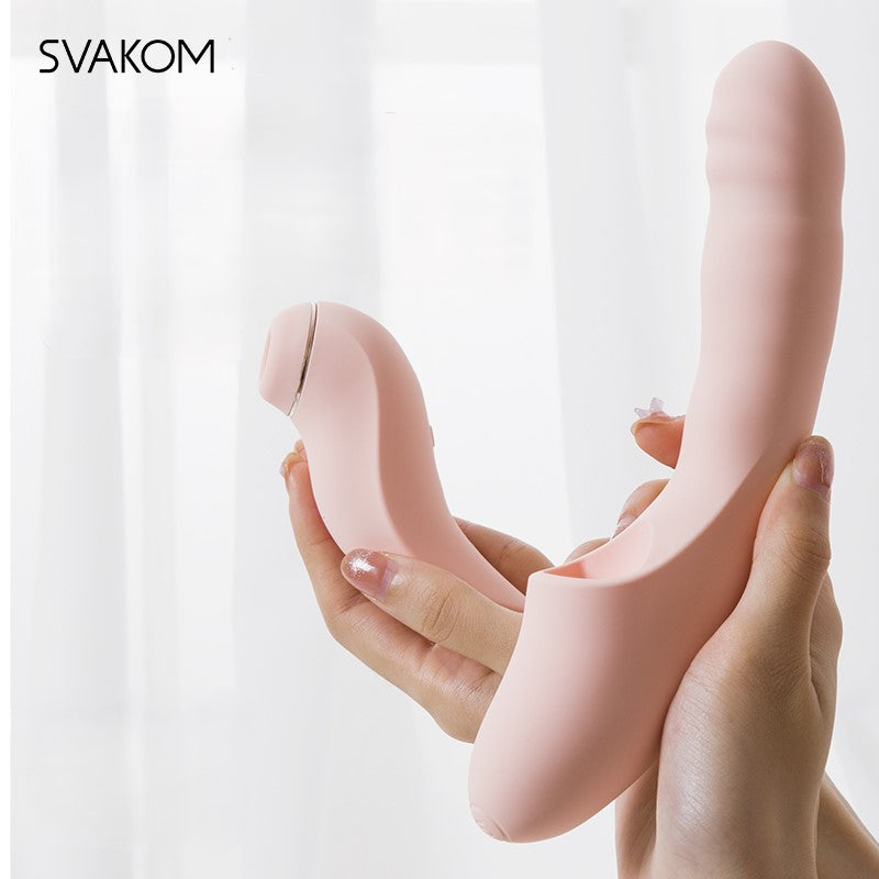 SVAKOM Fatima Thrusting & Sucking Rabbit Vibrator Remote Controlled